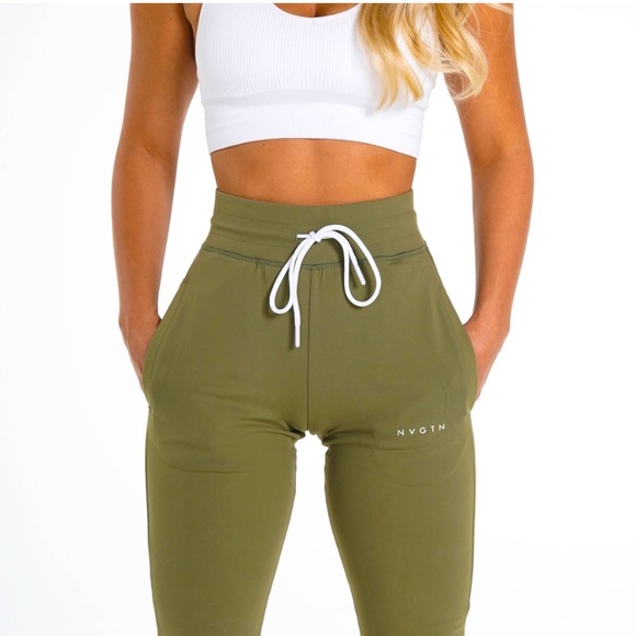 NVGTN Pants - NVGTN OLIVE GREEN JOGGERS
